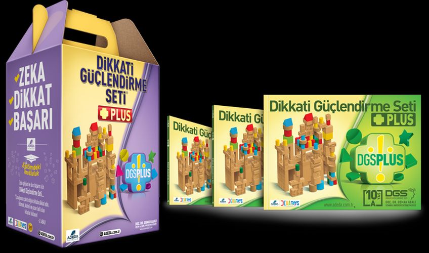 Dikkati Güçlendirme Seti Plus 10 Yaş 3 Kitap+112 Parça Ahşap Karton Kutu