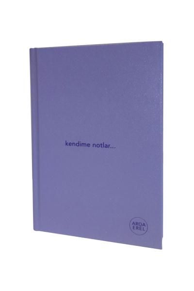 Kendime Notlar Arda Erel Defter Lila Ciltli