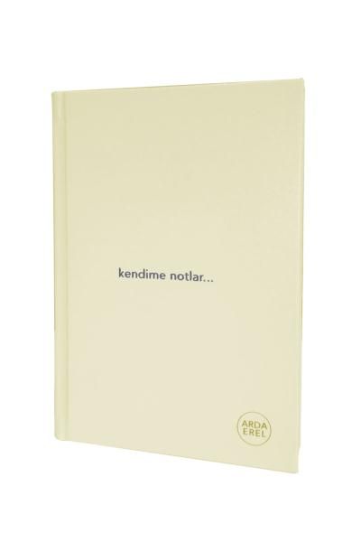 Kendime Notlar Arda Erel Defter Beyaz Ciltli