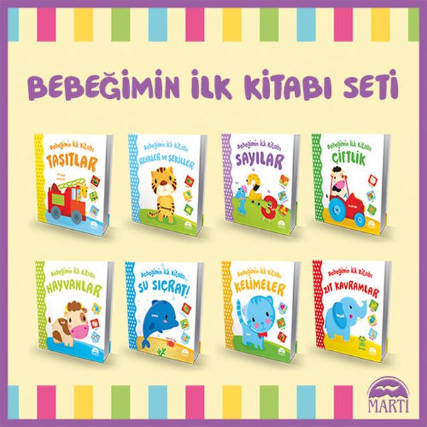 Bebeğimin İlk Kitabı Serisi 8 Kitap