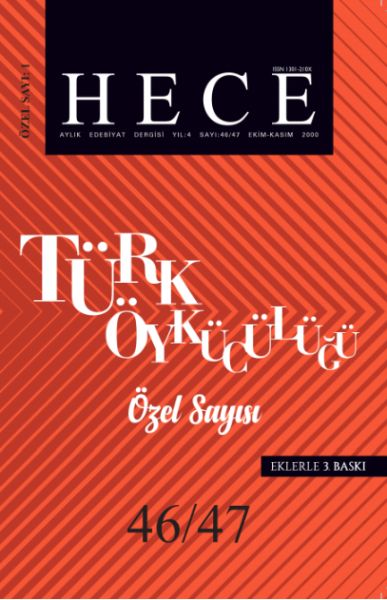 Türk Öykücülüğü Özel Sayısı 1