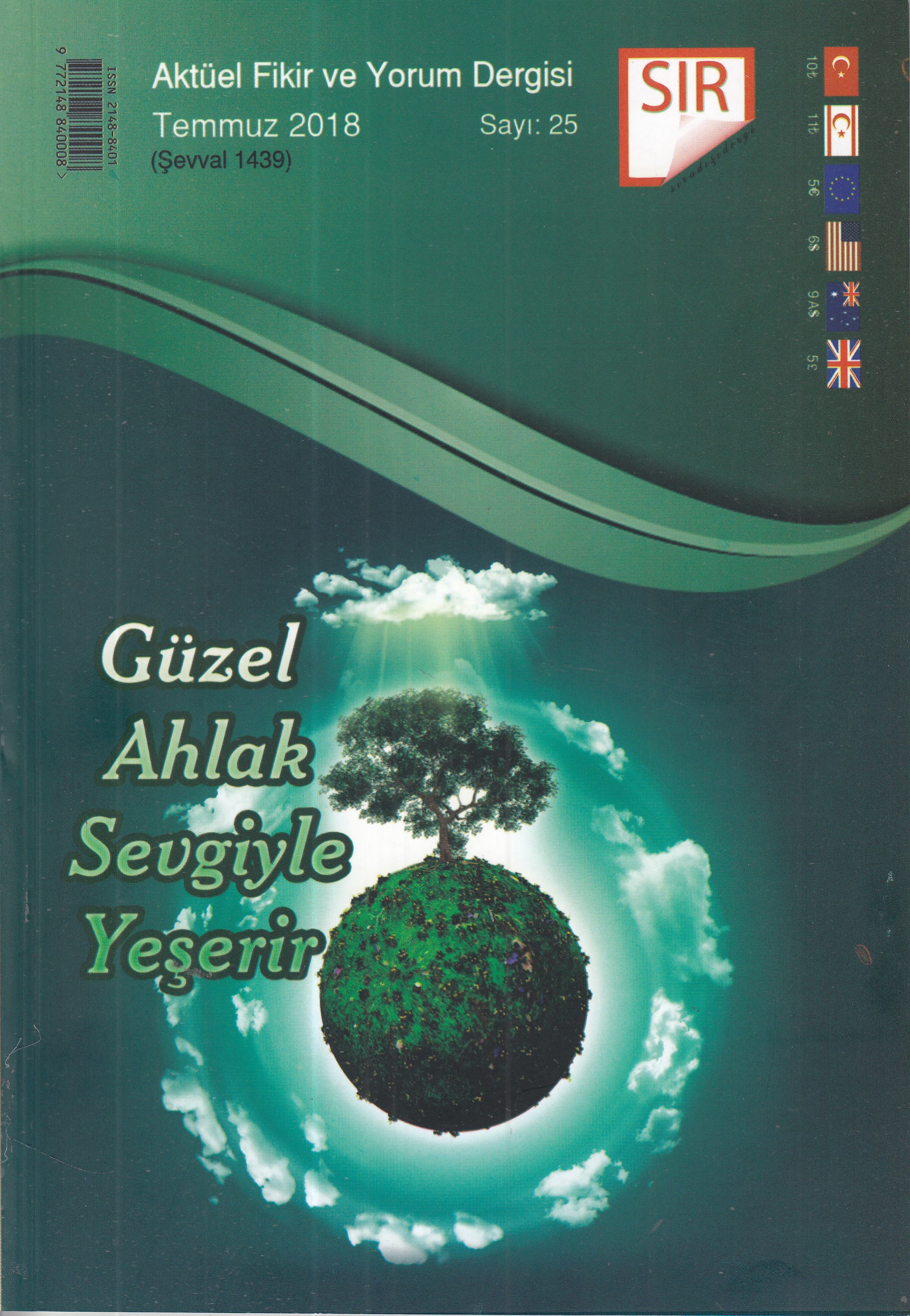 SIR  Aktüel Fikir ve Yorum Dergisi  Temmuz 2018  Sayı25