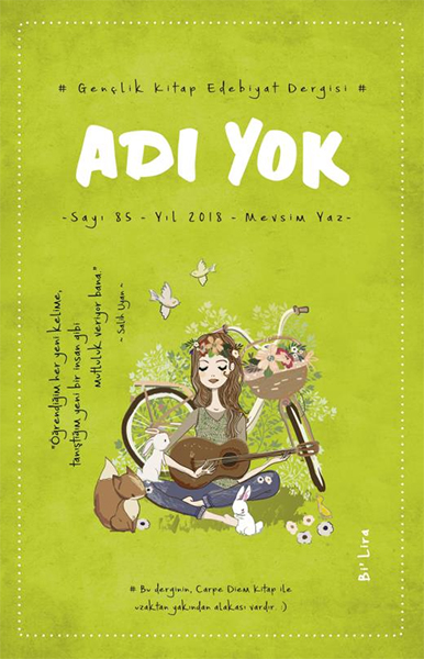 Adı Yok Gençlik Edebiyat Dergisi  Sayı 85