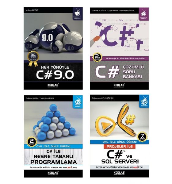 C# Eğitim Seti 2 4 Kitap Takım