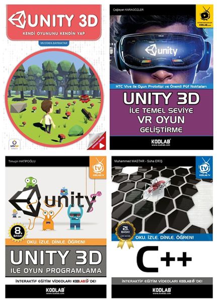 Unity 3D Eğitim Seti  4 Kitap Takım