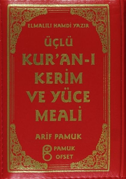 Üçlü Kur’anı Kerim ve Yüce Meali Kılıflı Üçlü010