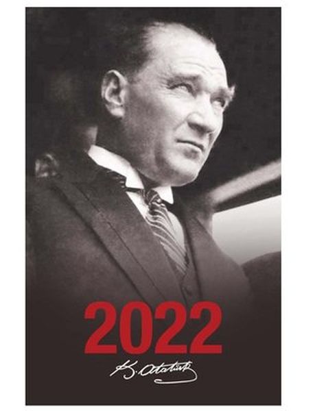 2022 Atatürk Ajandası Portre  Siyah