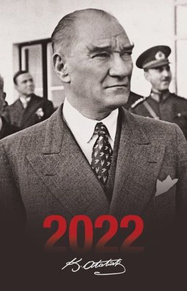 2022 Atatürk Ajandası Sivil  Siyah