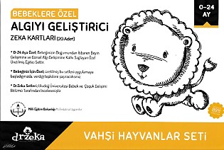 Bebeklere Özel Algıyı Geliştirici Zeka Kartları  Vahşi Hayvanlar Seti 024 Ay