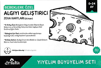 Bebeklere Özel Algıyı Geliştirici Zeka Kartları  Yiyelim Büyüyelim Seti 024 Ay