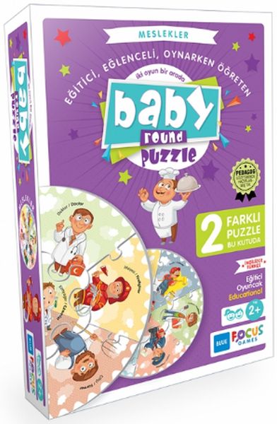 Blue Focus Meslekler  Baby Round Puzzle