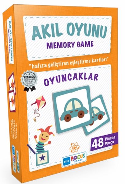 Blue Focus Memory Game Oyuncaklar  Akıl Oyunu 48 Parça