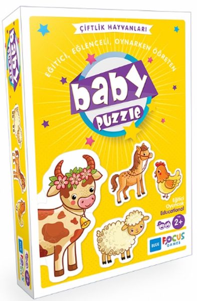 Blue Focus Çiftlik Hayvanları  Baby Puzzle