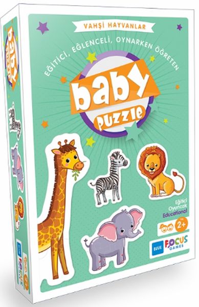 Blue Focus Vahşi Hayvanlar  Baby Puzzle