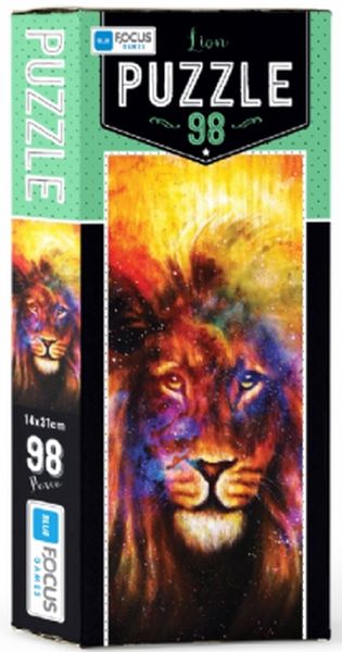 Blue Focus Lion  Puzzle 98 Parça