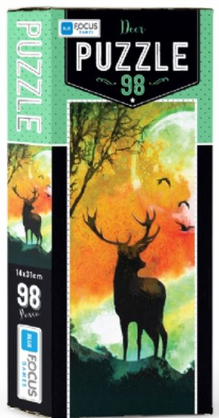 Blue Focus Deer  Puzzle 98 Parça