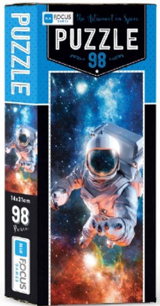 Bleu Focus The Astronaut In Space  Puzzle 98 Parça