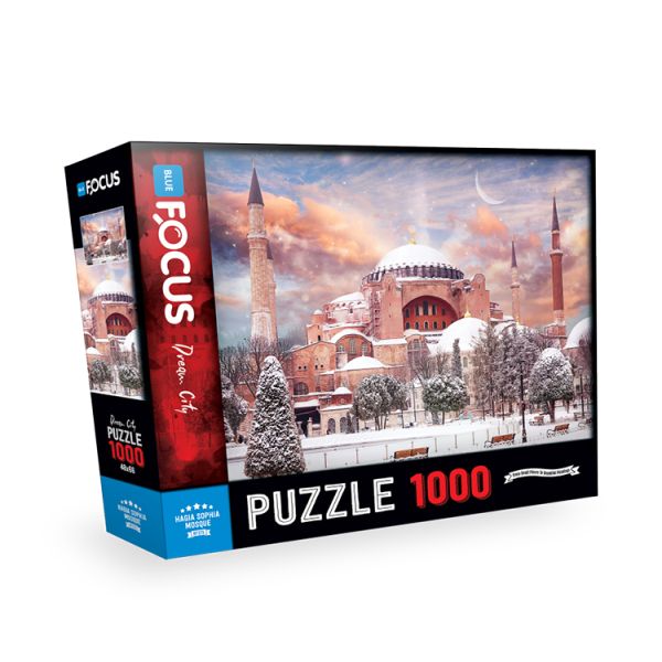 Blue Focus 1000 Parça Puzzle Ayasofya Camii