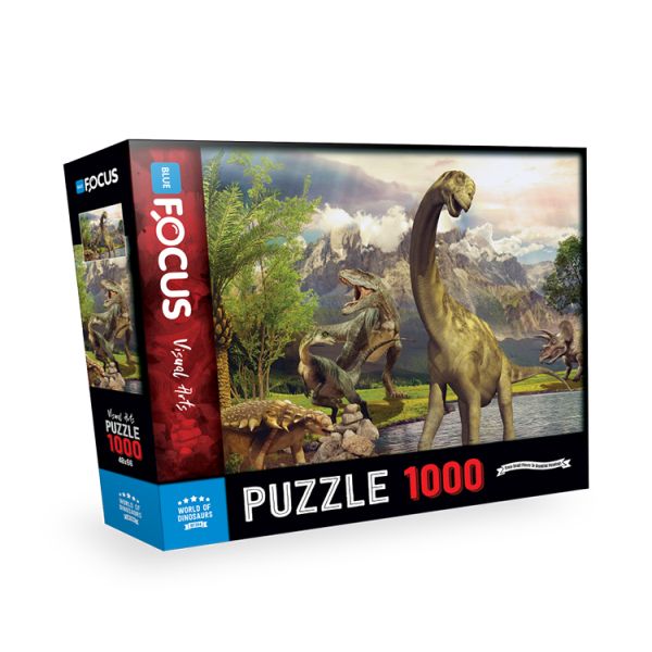 Blue Focus World Of Dınosaurs  Puzzle 1000 Parça