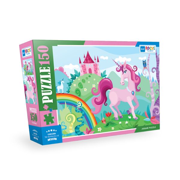 Blue Focus Unicorn  Puzzle 150 Parça