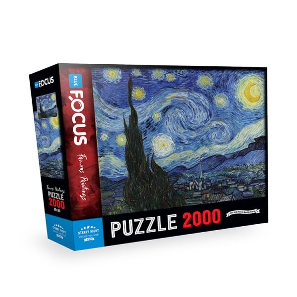 Blue Focus Starry Night Yıldızlı Gece  Puzzle 2000 Parça