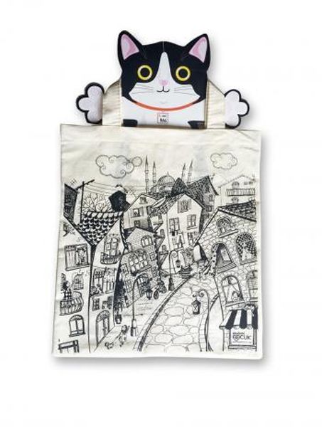 Funny Bag Çanta Sokak Kedisi  38x40 cm