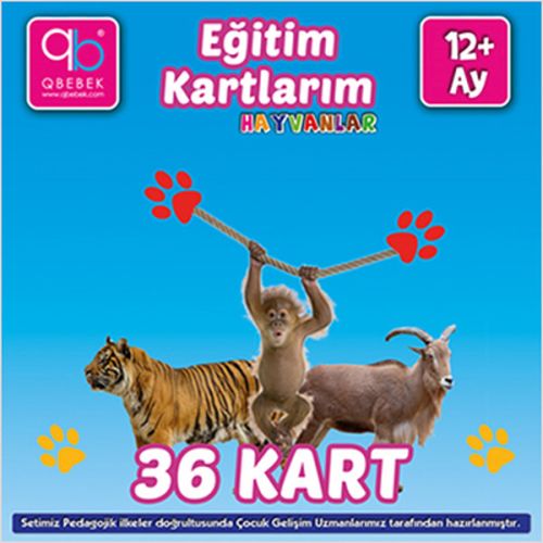 Eğitim Kartlarım  Hayvanlar 12+Ay