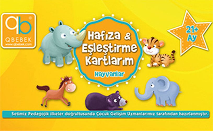 Hafıza ve Eşleştirme Kartlarım  Hayvanlar 21+Ay