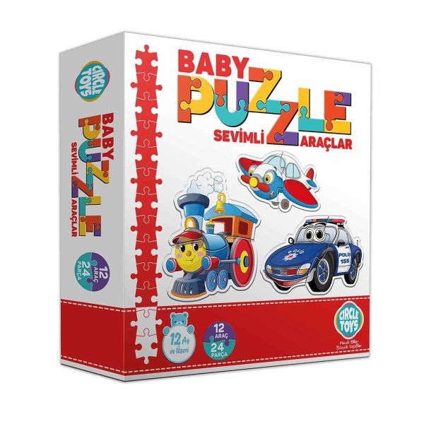 Circle Toys Baby Puzzle Sevimli Araçlar