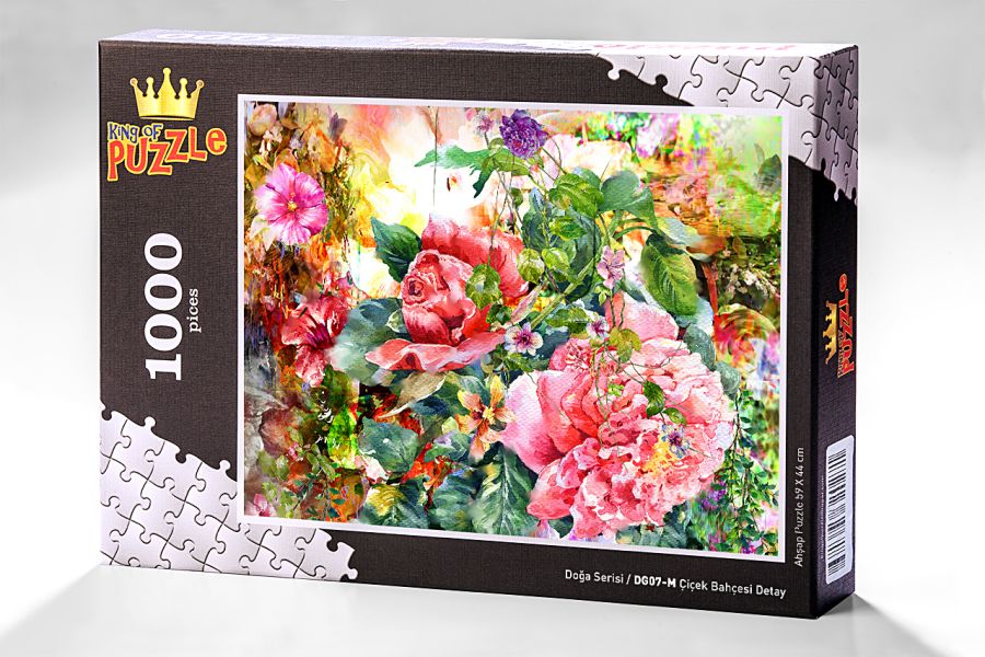 Doğa Serisi - Çiçek Bahçesi Detay (1000 Parça Puzzle) DG07-M