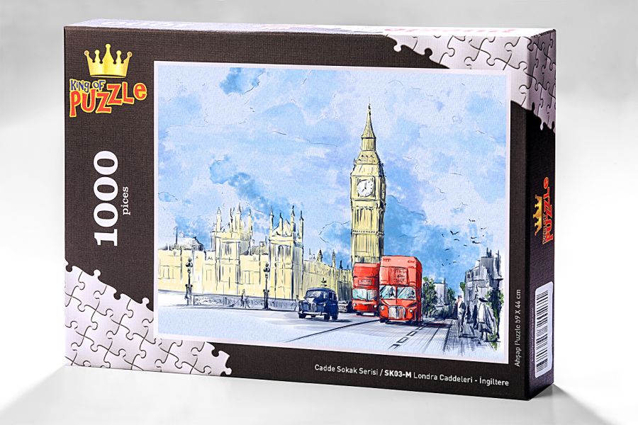 Cadde Sokak Serisi - Londra Caddeleri - İngiltere (100 Parça Puzzle) SK03-M