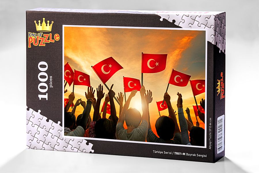 Türkiye Serisi - Bayrak Sevgisi (1000 Parça Puzzle) TR01-M