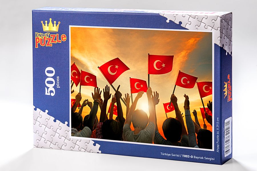 Türkiye Serisi - Bayrak Sevgisi (500 Parça Puzzle) TR02-D