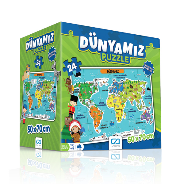 Dünyamız Eğitici Puzzle