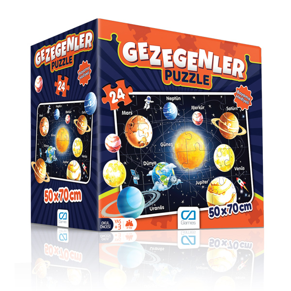 Gezegenler Eğitici Puzzle CA5026