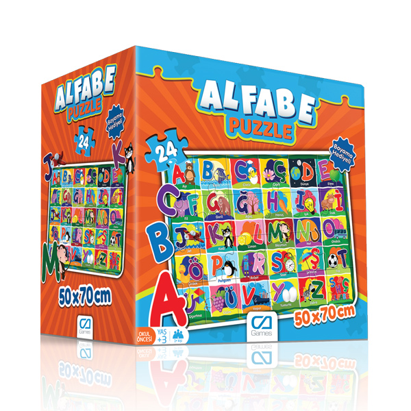 Alfabe Eğitici Puzzle CA5027