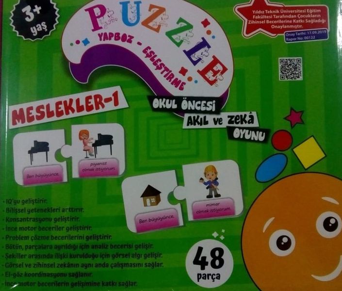 Puzzle YapbozEşleştirme Meslekler 1  48 Parça