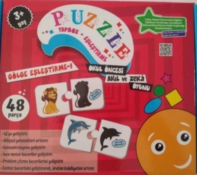 Puzzle YapbozEşleştirme Gölge Eşleştirme 1  48 Parça