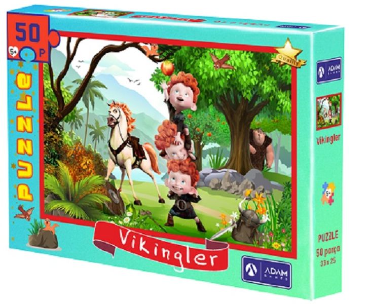 Vikingler 50 Parça Puzzle 33x25