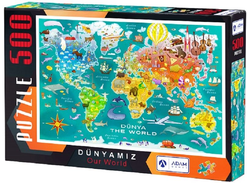 Dünyamız 500 Parça Puzzle 33x48