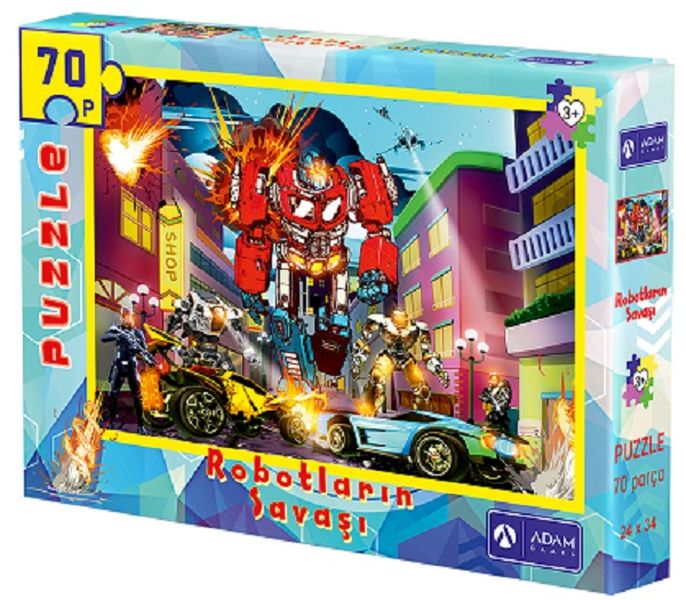 Robotların Savaşı 70 Parça Puzzle 24x34