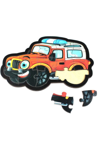 Jeep Puzzle  Ahşap