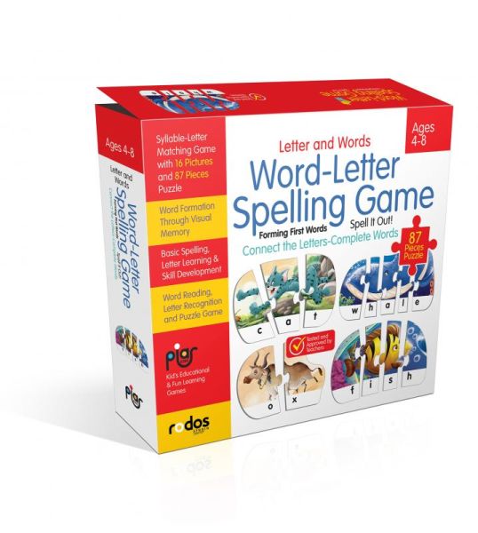 Letter and Words  WordLetter Spelling Game  Forming First Words  87 Pieces Puzzle  Ages 48