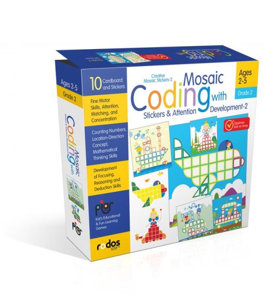 Mosaic Coding with StickersAttention Development2  GradeLevel 2  Creative Mosaic Stickers2  A