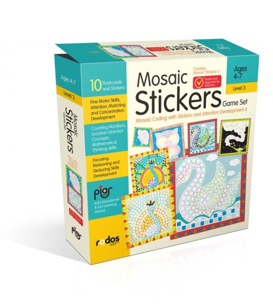 Mosaic Stickers Game Set  Mosaic Coding with Stickers and Attention Development3  Level 3  Ages