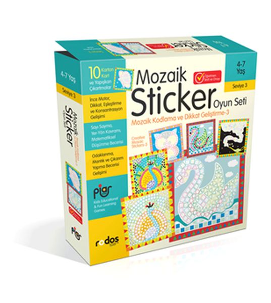 Mozaik Sticker Çıkartma Oyun Seti Seviye 3