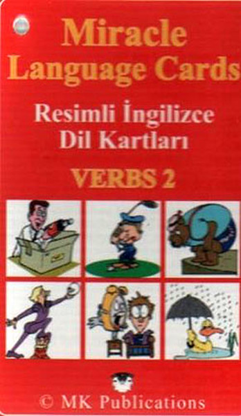 Miracle Language Cards Verbs 2  Resimli İngilizce Dil Kartları