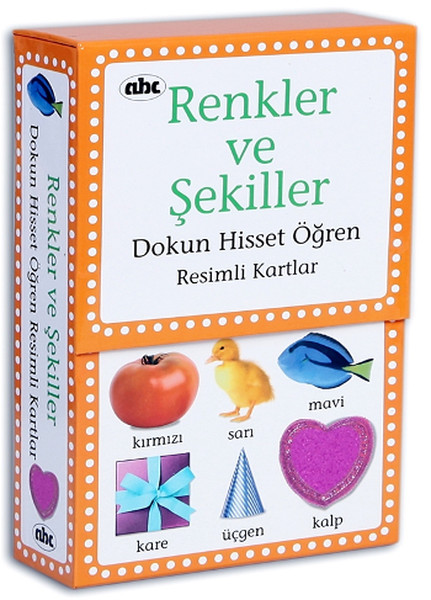 Dokun Hisset Öğren Resimli Kartlar Renkler ve Şekiller