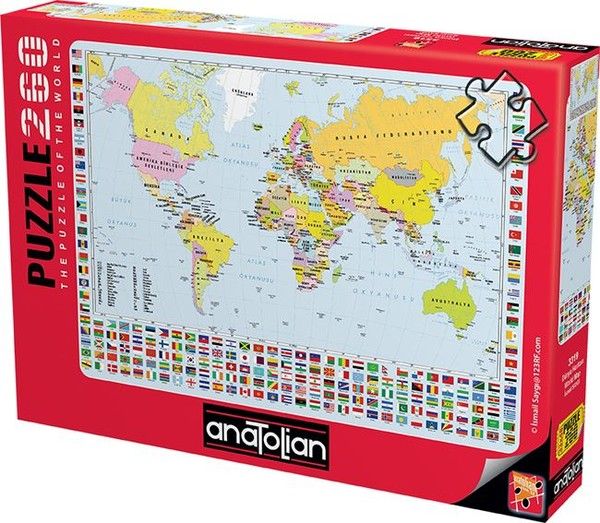 Anatolian Puzzle Dünya Siyasi Harita 3319