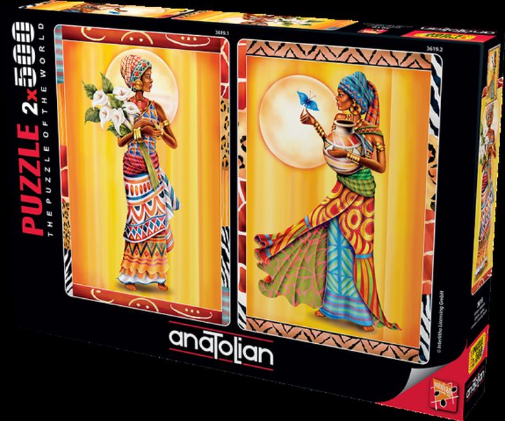 Anatolian Afrikalı Kadınlar African Ladies 2x500 Parça Puzzle